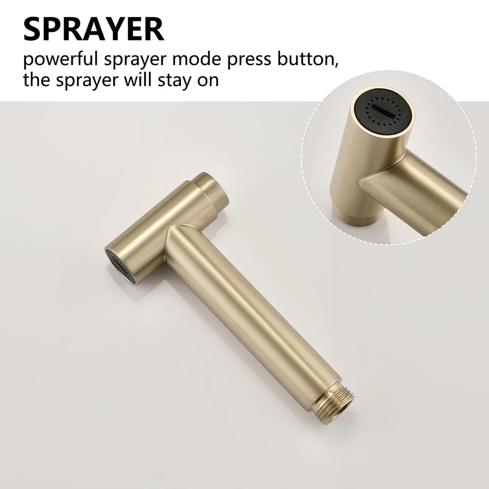 Giving Tree Double Handle Bridge Kitchen Faucet with Side Spray - Image 12