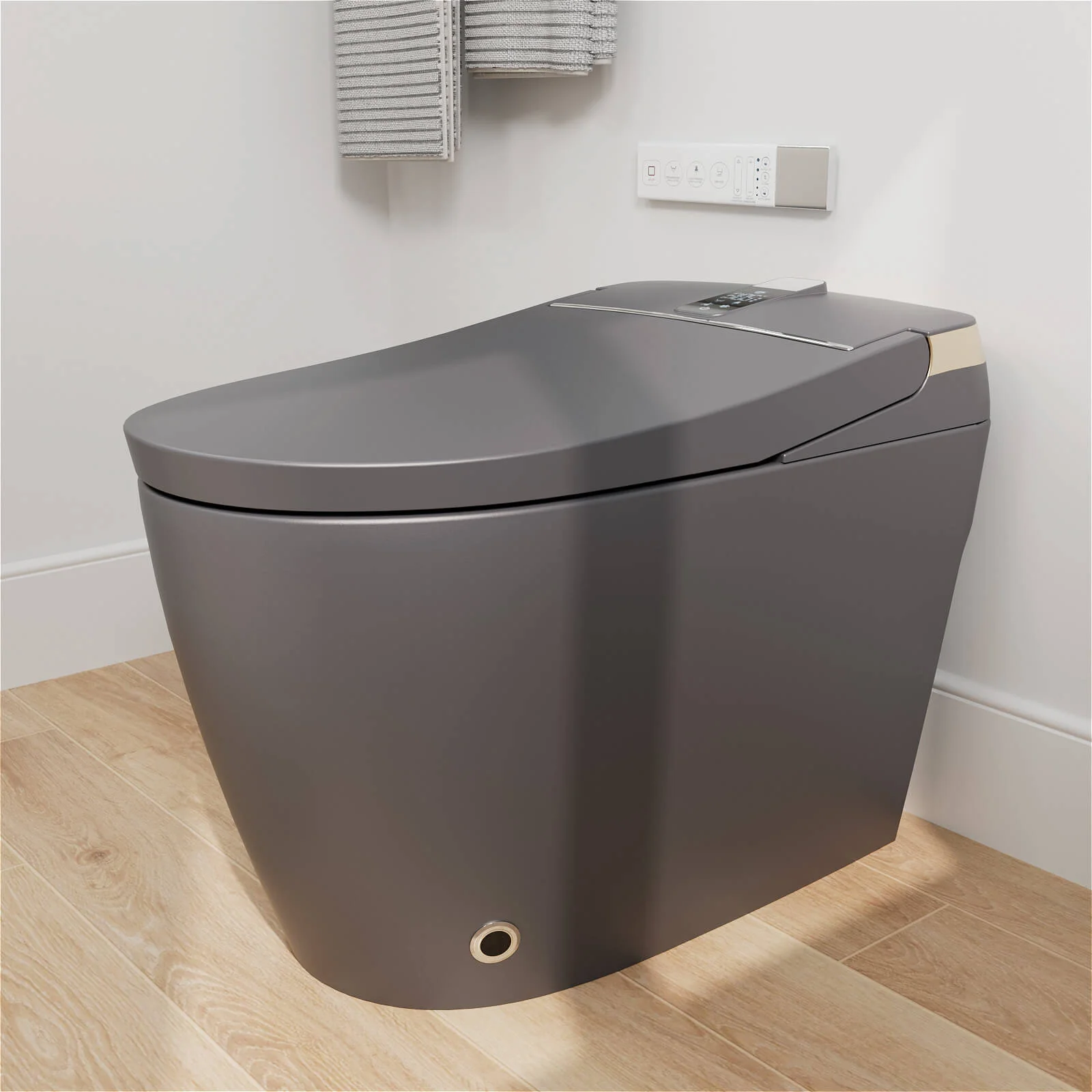 Tankless Elongated Smart Bidet Toilet with Heated Seat, Drying, Night Light - Image 30
