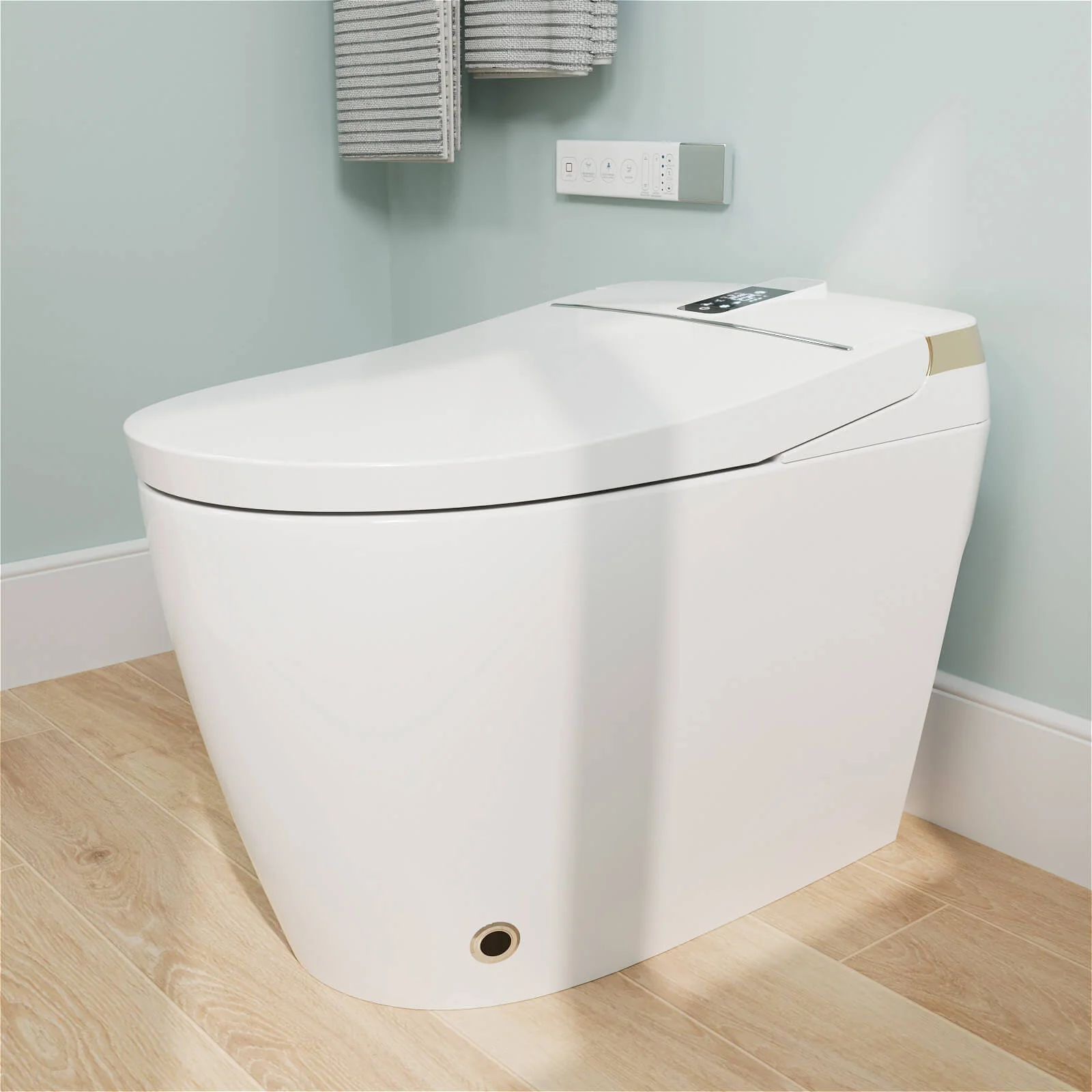 Tankless Elongated Smart Bidet Toilet with Heated Seat, Drying, Night Light - Image 4
