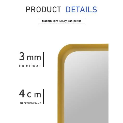 Giving Tree Metal Rectangles Wall Mirror - Image 6