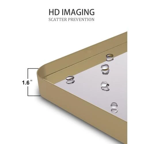 Giving Tree Metal Rectangles Wall Mirror - Image 8