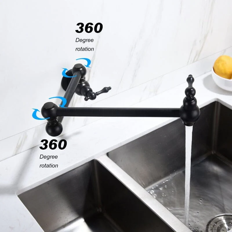 Giving Tree Wall Mounted 23'' Pot Filler Faucet Two-handle - Image 5