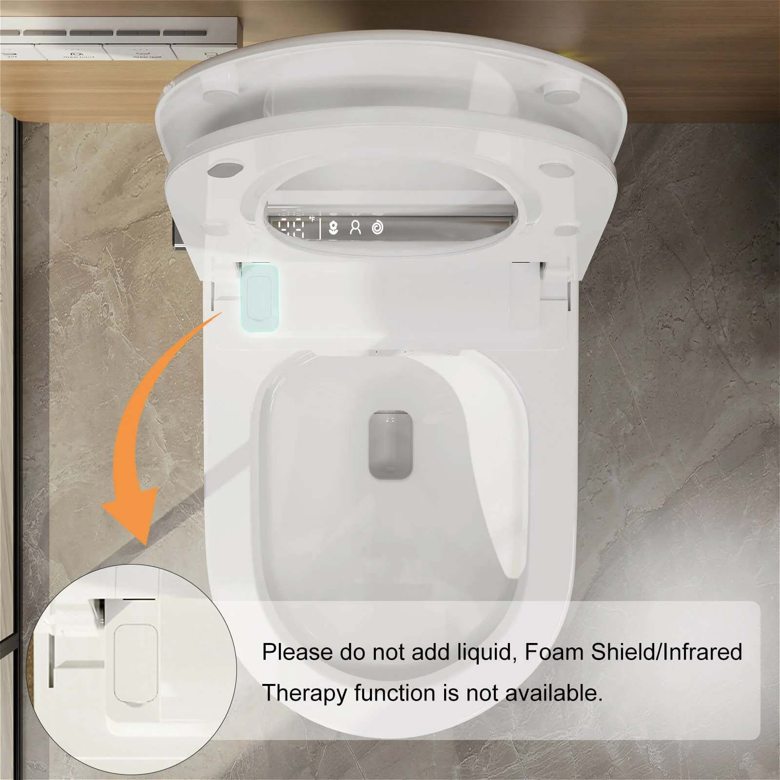 GIVINGTREE Smart Toilet with Bidet Built in, Colorful Ambient Light, Heated Seat, Automatic Flush - Image 14