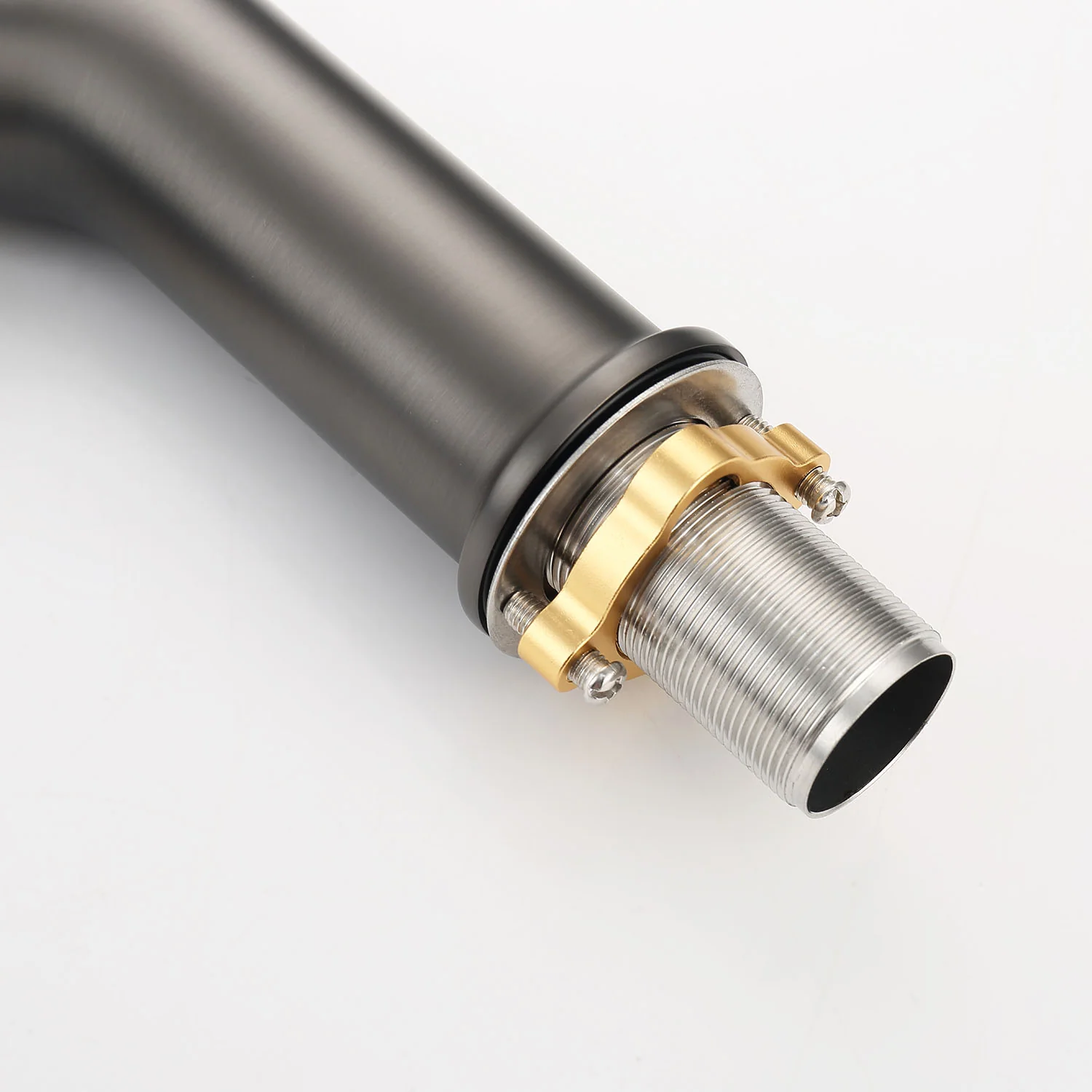 Gray Single Hole Single Handle Bathroom Faucet, Zinc Material & Chrome Finish - Image 8