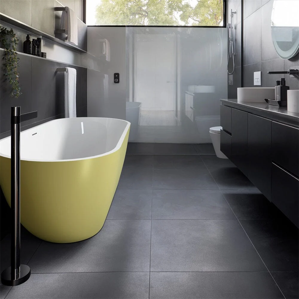 Mokleba 65'' Acrylic Oval Freestanding Soaking Bathtub with Drain - Image 24