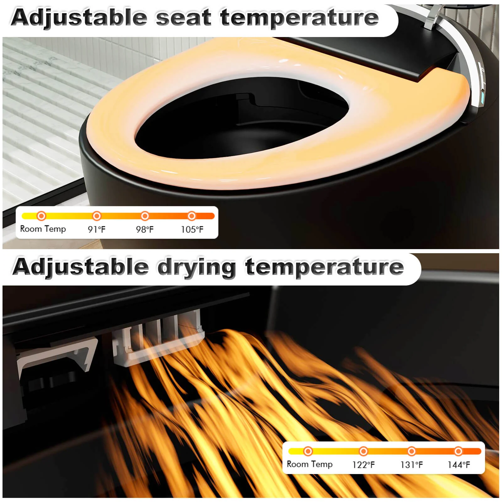 Modern Egg-Shaped Floor Mounted Smart Toilet with Built-in Water Tank - Image 23