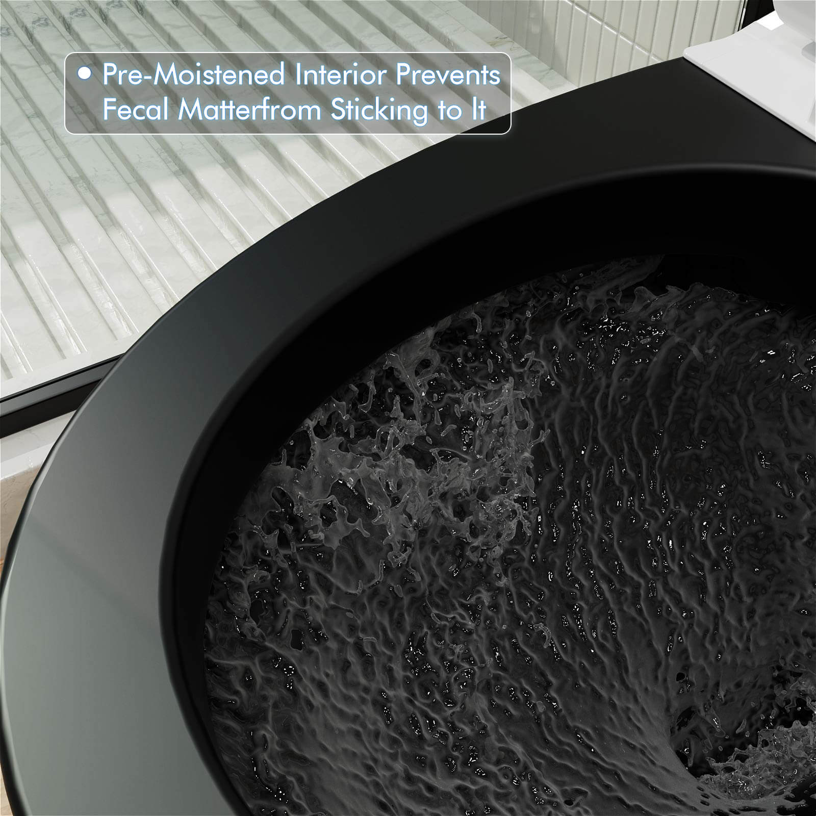 Modern Egg-Shaped Floor Mounted Smart Toilet with Built-in Water Tank - Image 25