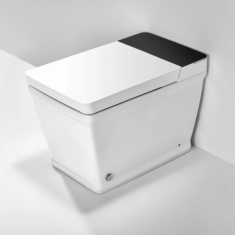 Modern Floor Mounted Square Smart Toilet with Remote Control and Automatic Cover - Image 11