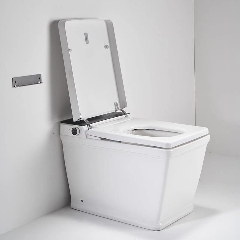 Modern Floor Mounted Square Smart Toilet with Remote Control and Automatic Cover - Image 13