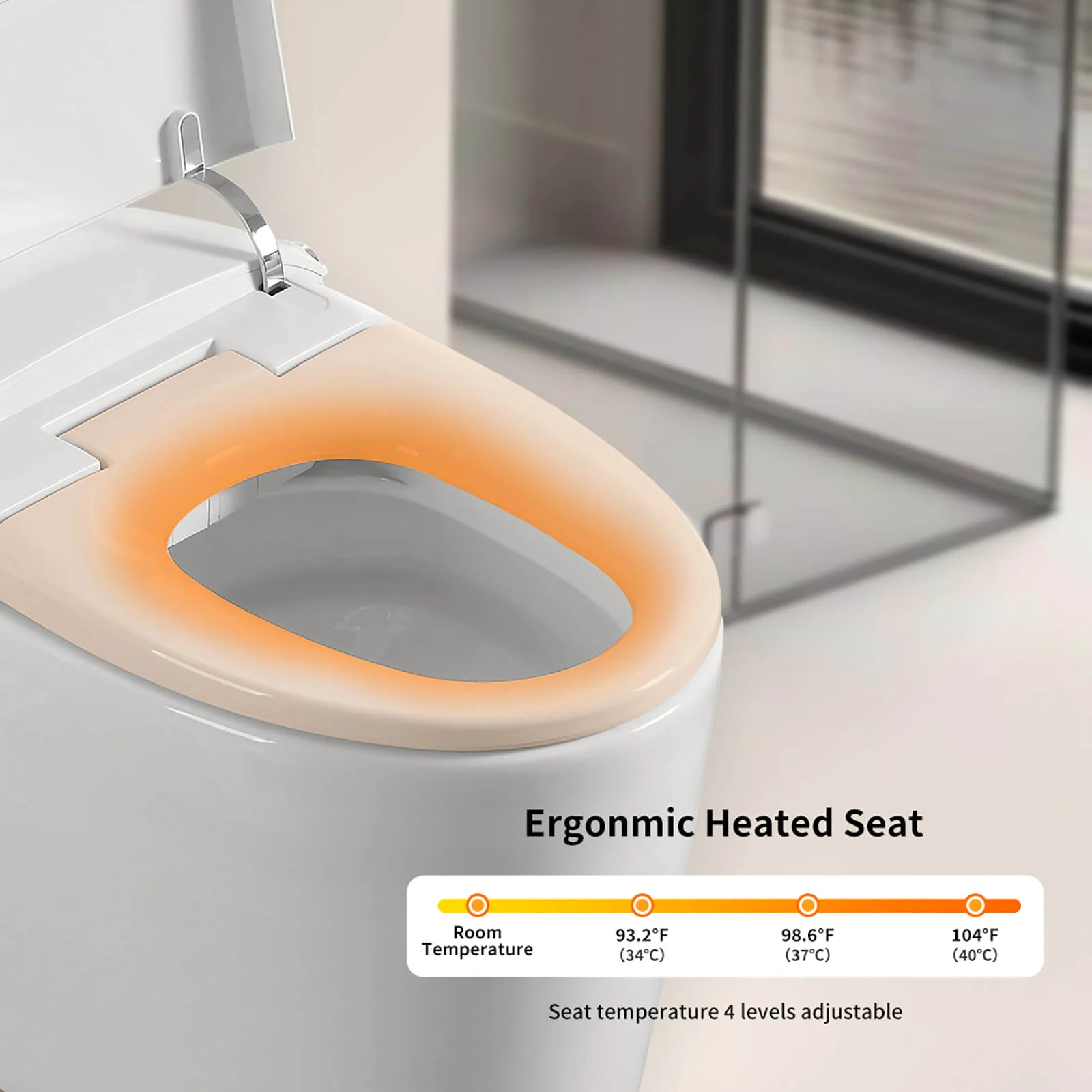 Modern Full-Function Smart Toilet with Advanced Bidet System - Image 5