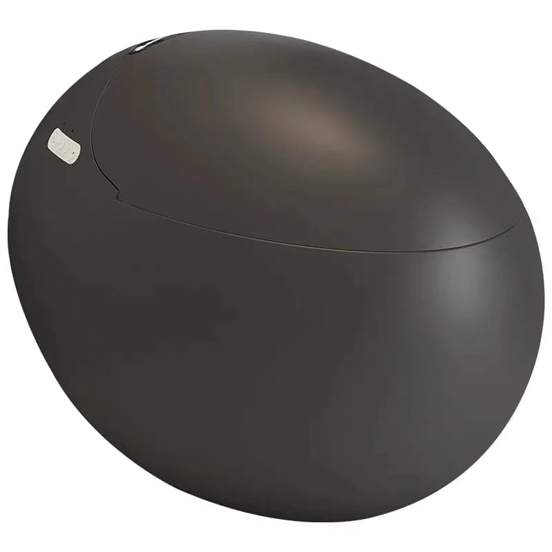 Modern White Egg-Shaped Smart Toilet with Remote Control - Image 13