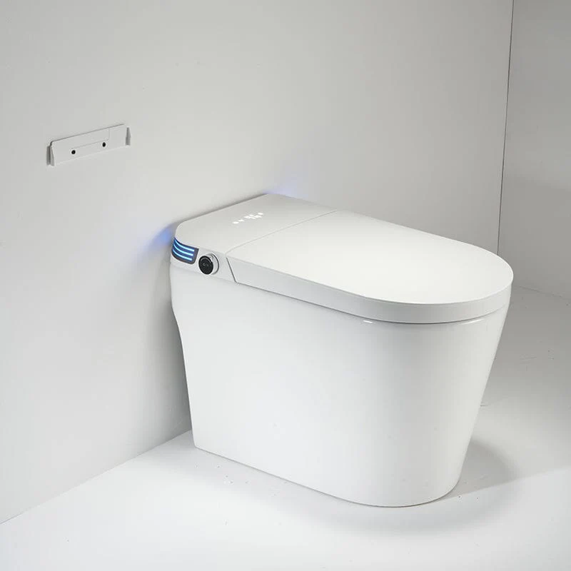 Modern Smart Bidet Toilet with LED Light, Heated Seat, Automatic Flush Tankless - Image 9