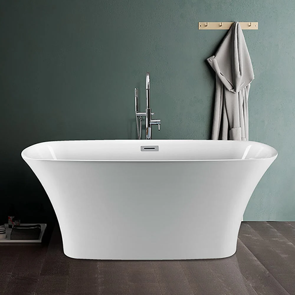 67'' x 23" Acrylic Skirted Bateau Shape Freestanding Bathtub With cUPC Certified - Image 3