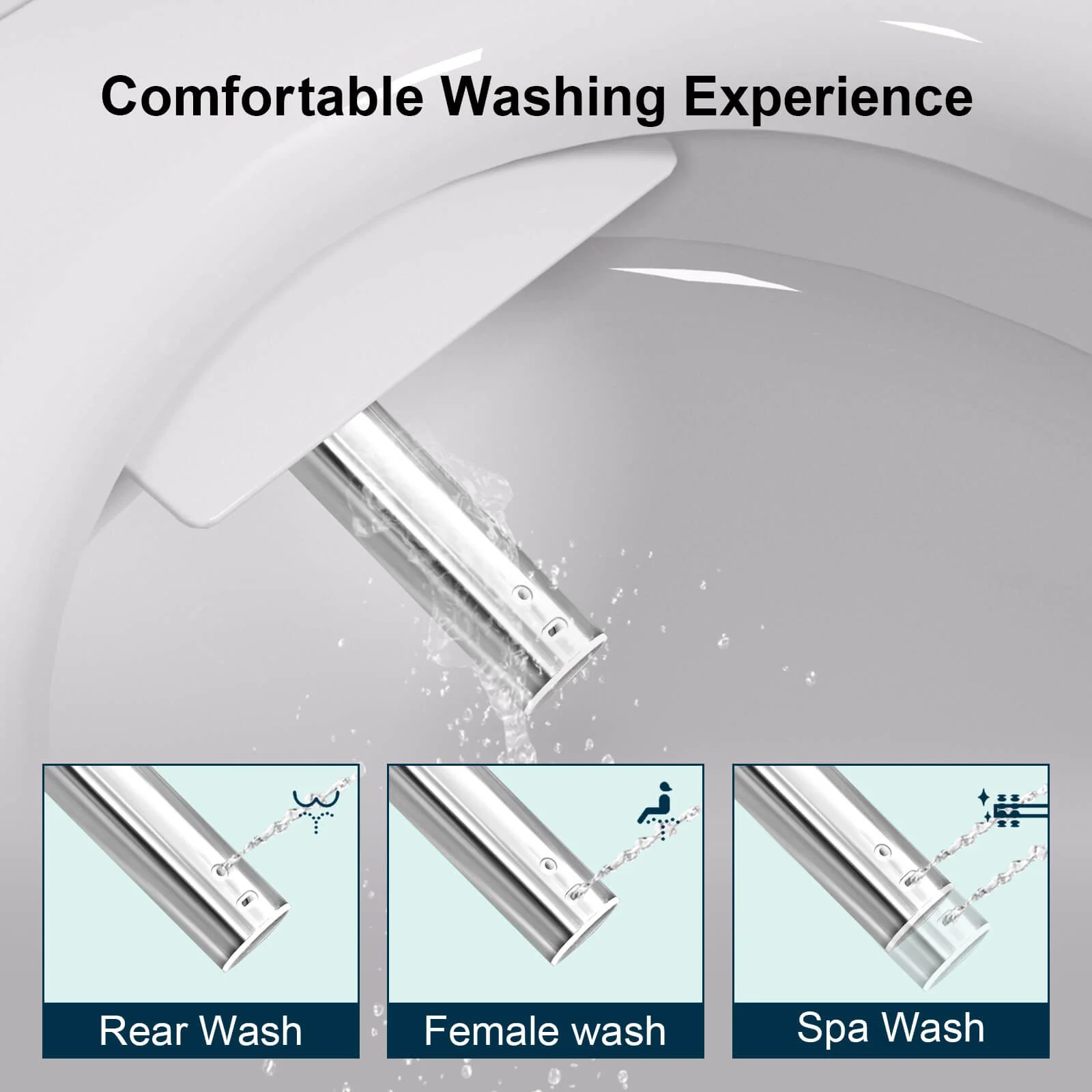 Giving Tree One-Piece Elongated Floor Smart Toilet with Bidet, Adjustable Mobile Drying - Image 38