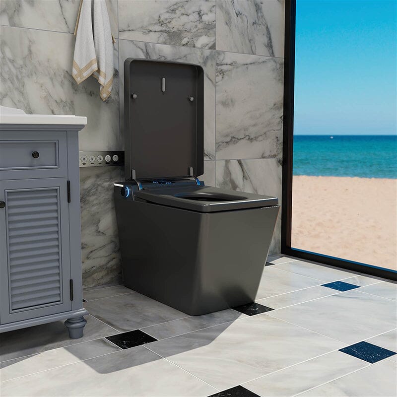 Giving Tree One-Piece Floor Mounted Square Smart Toilet with Remote Control and Automatic Cover - Image 35