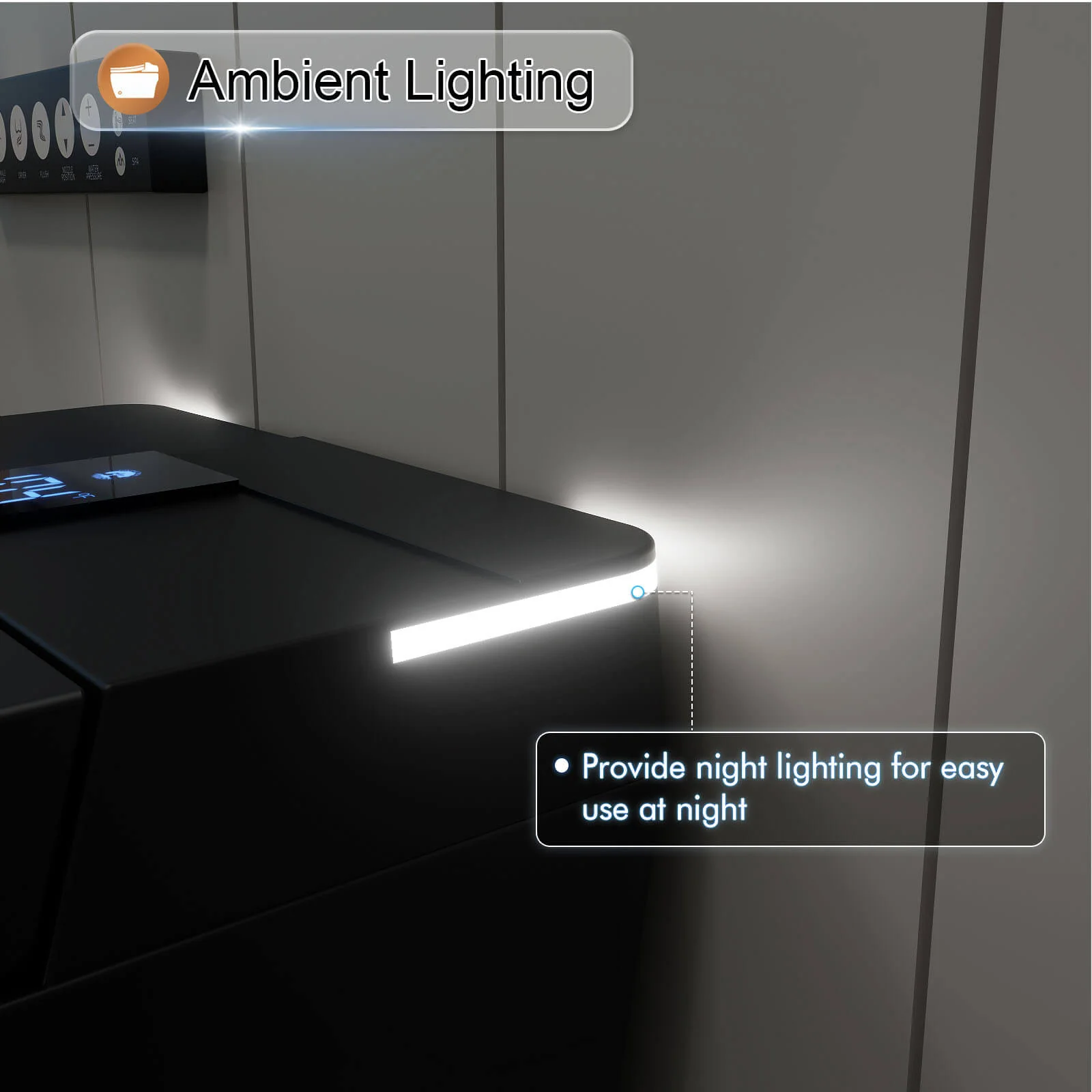 Giving Tree One-Piece Floor Mounted Square Smart Toilet with Remote Control and Automatic Cover - Image 8