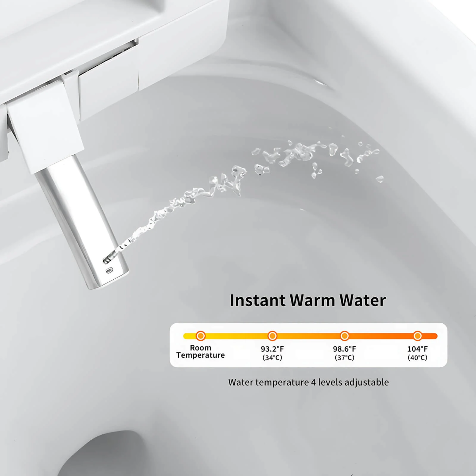 Self-Cleaning Smart Toilet with Multiple Side Control Knobs - Image 9
