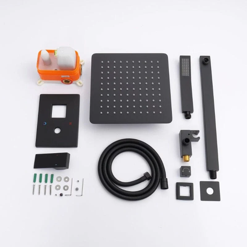 Giving Tree Shower Faucet Sets Wall Mounted with 10" Rainfall Shower Head and Handheld - Image 11