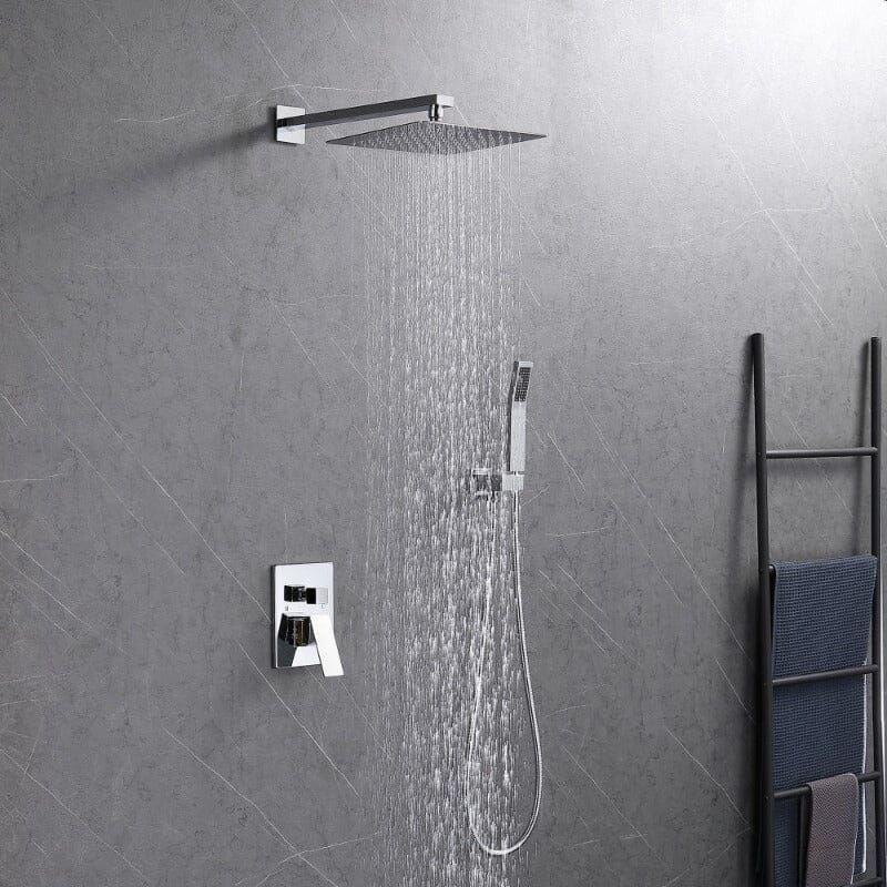 Giving Tree Shower Faucet Sets Wall Mounted with 10" Rainfall Shower Head and Handheld - Image 13