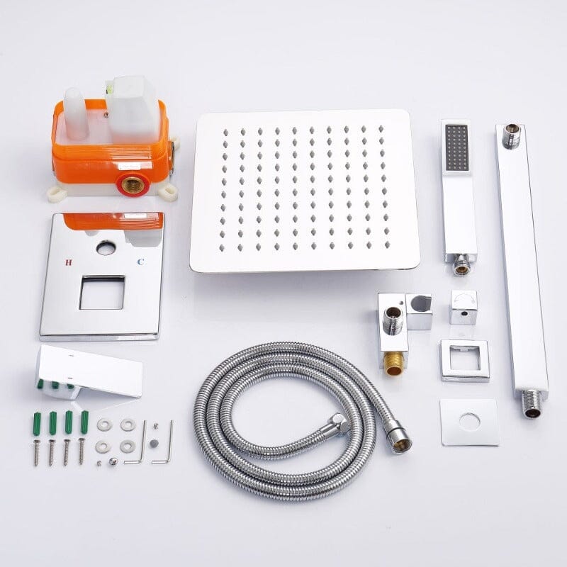 Giving Tree Shower Faucet Sets Wall Mounted with 10" Rainfall Shower Head and Handheld - Image 20