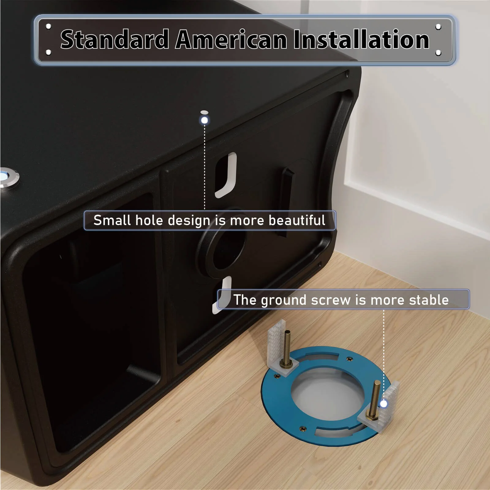 Square Smart Bidet Toilet with Water Tank, Radar Sensor, Heated Seat, Drying Function - Image 12