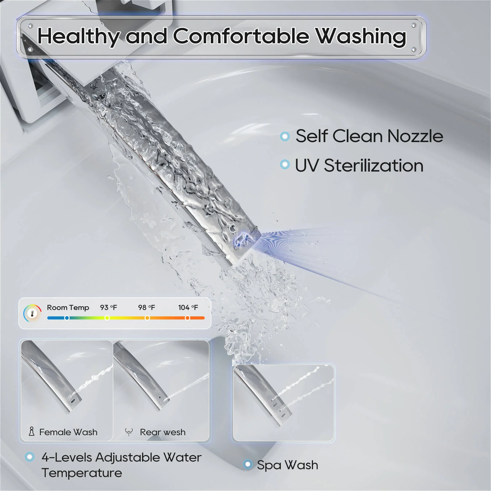 Giving Tree Smart Square One-Piece Floor Toilet with Remote Control and Automatic Cover - Image 34