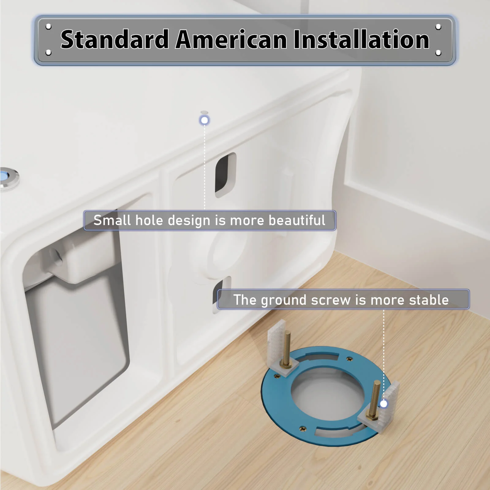 Square Smart Bidet Toilet with Water Tank, Radar Sensor, Heated Seat, Drying Function - Image 26