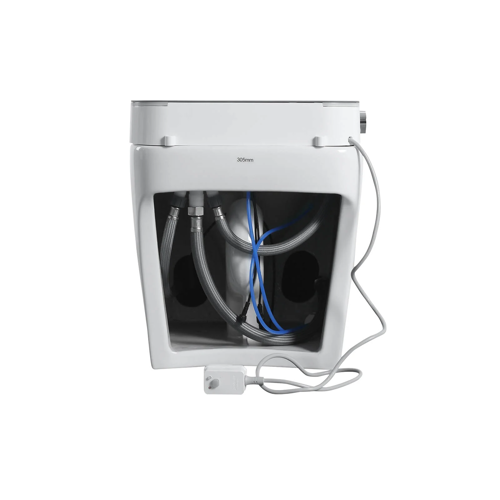 Tankless Smart Bidet Toilet with Instant Heating, Auto Open & Close Lid – Black LED Screen - Image 15