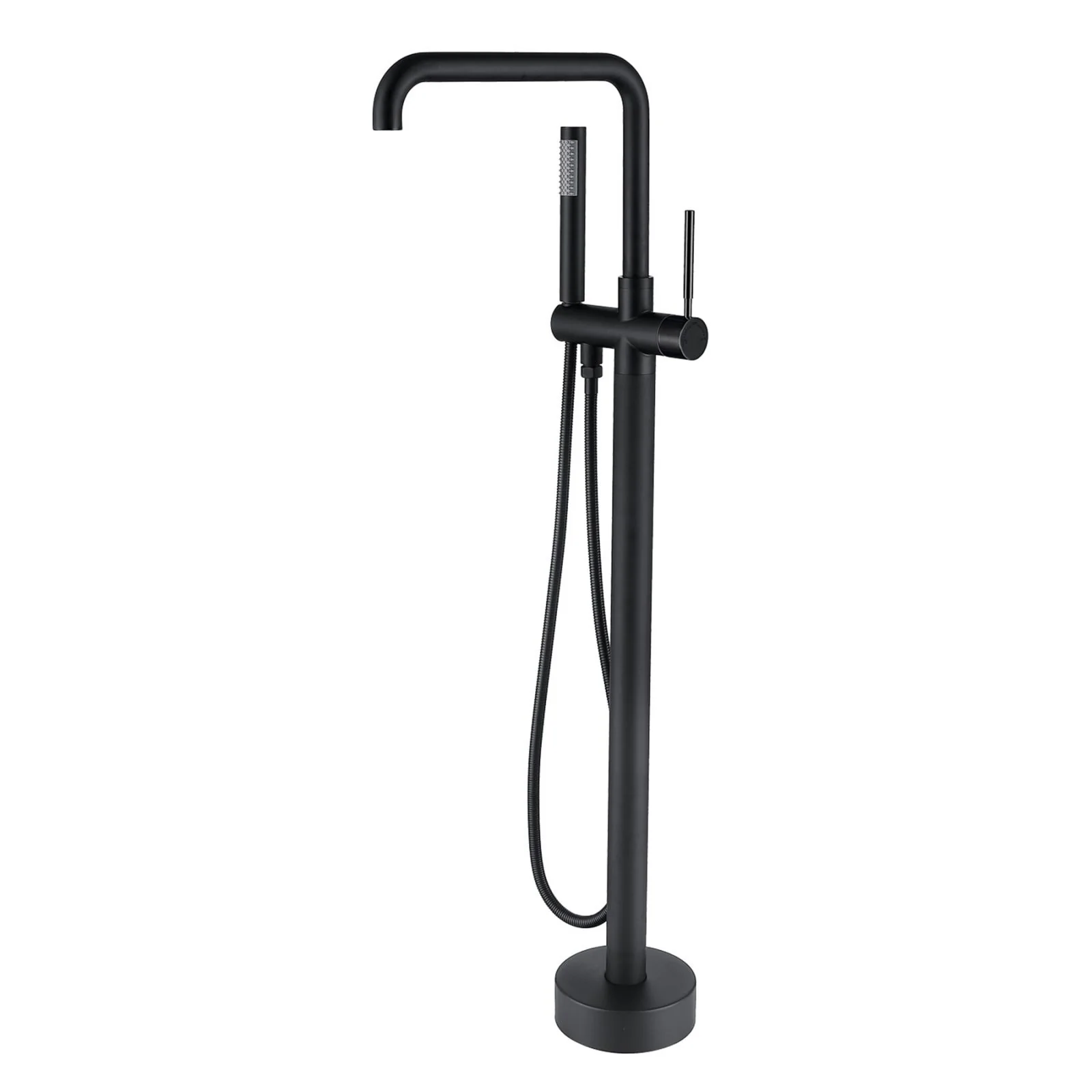 30" Handheld Shower Streamline Matte Black Independent Tub Filler Faucet - Image 5