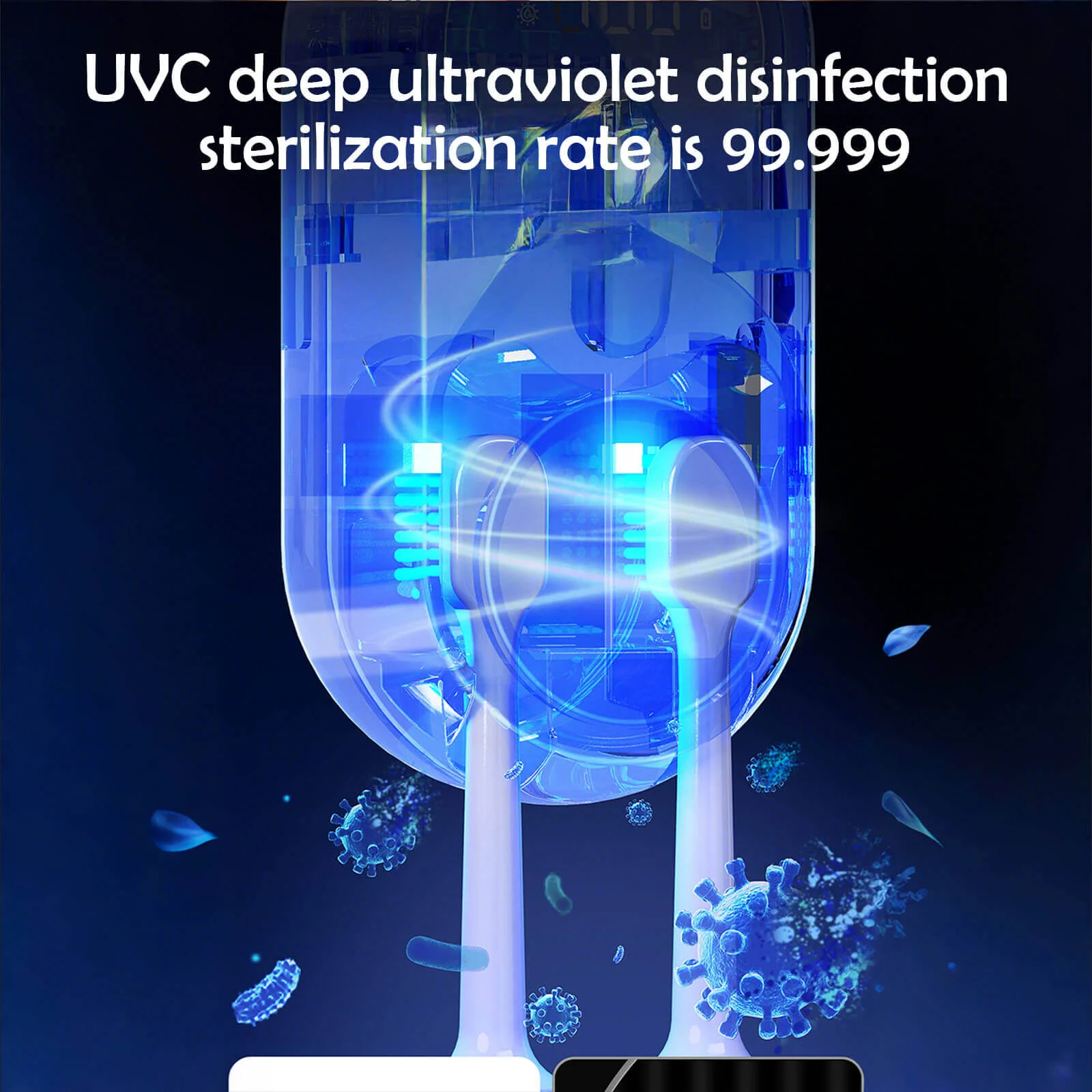 UV Disinfecting Toothbrush Holder Wall Mounted with Cover, Auto Open/Close Covered for Bathroom - Image 9
