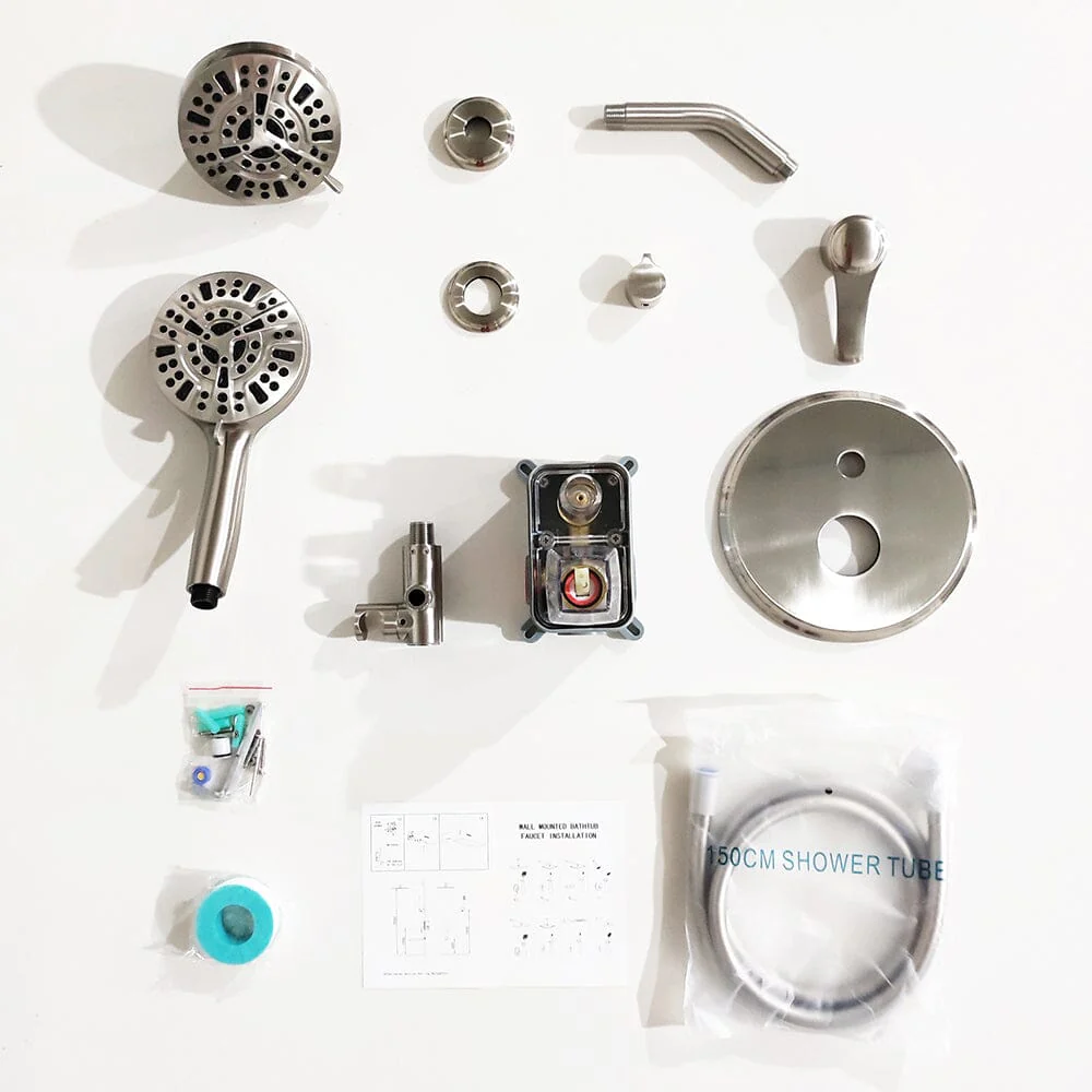 Wall Mounted 14 Spray High Pressure Shower Head and Hand Shower - Image 15