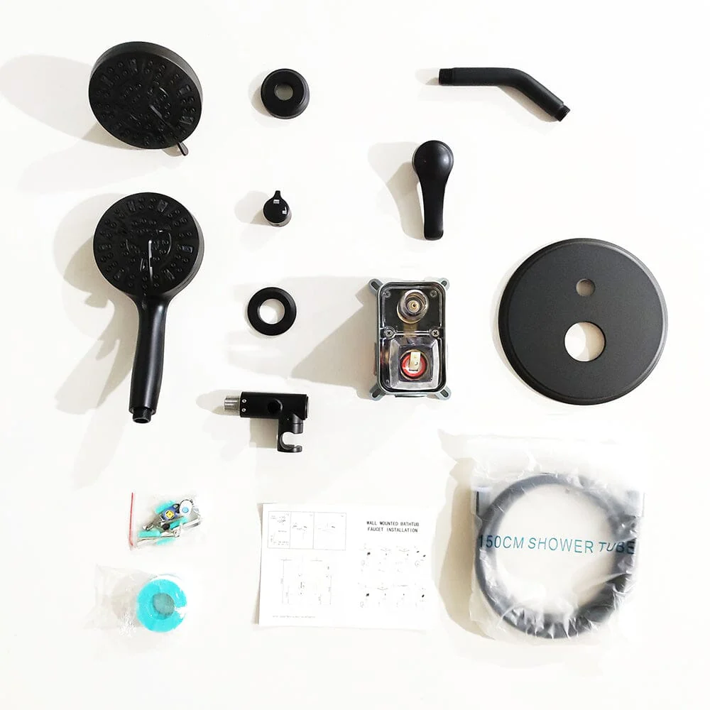 Wall Mounted 14 Spray High Pressure Shower Head and Hand Shower - Image 31