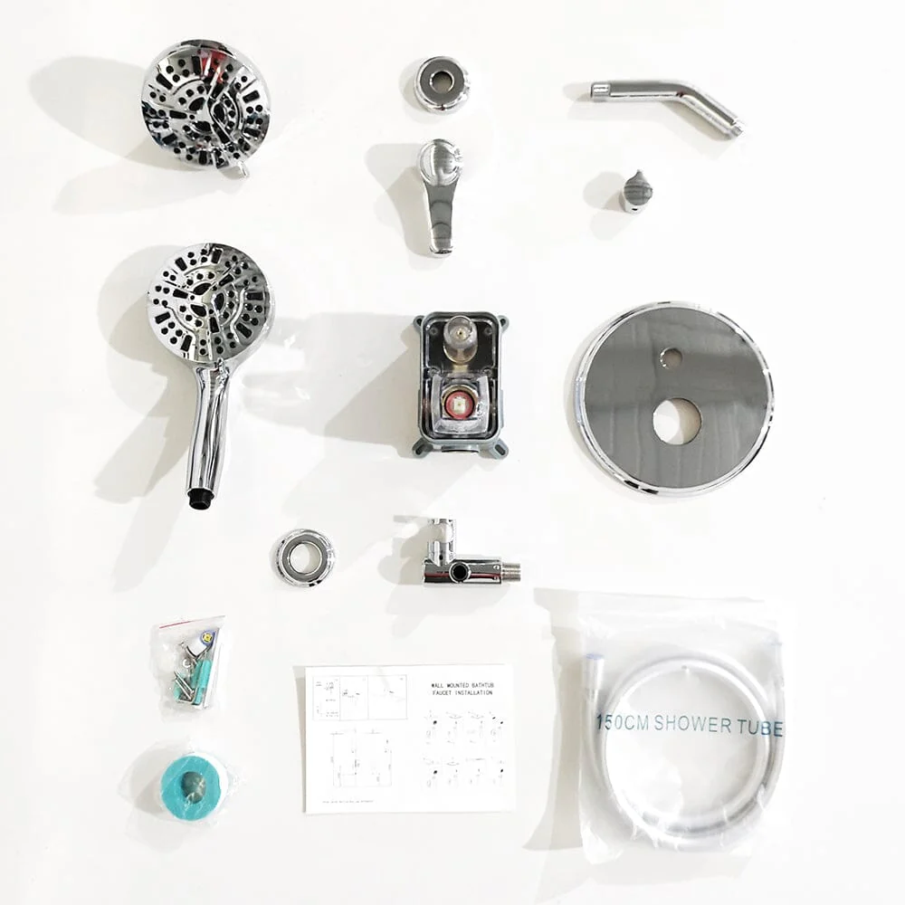 Wall Mounted 14 Spray High Pressure Shower Head and Hand Shower - Image 47