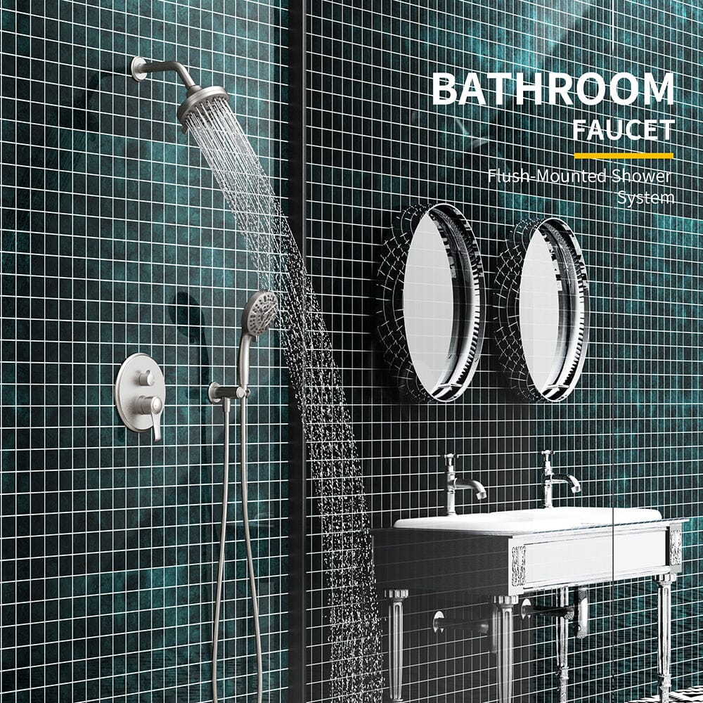 Wall Mounted 14 Spray High Pressure Shower Head and Hand Shower - Image 6