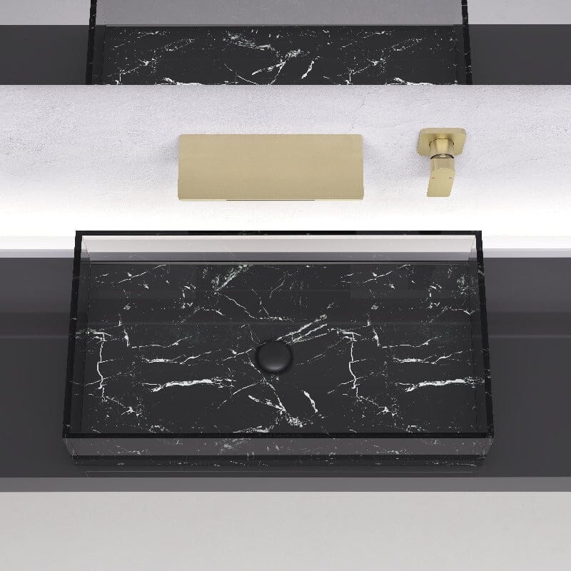 Giving Tree Wall Mounted Waterfall Bathroom Sink Faucet Single Handle with Valve - Image 14