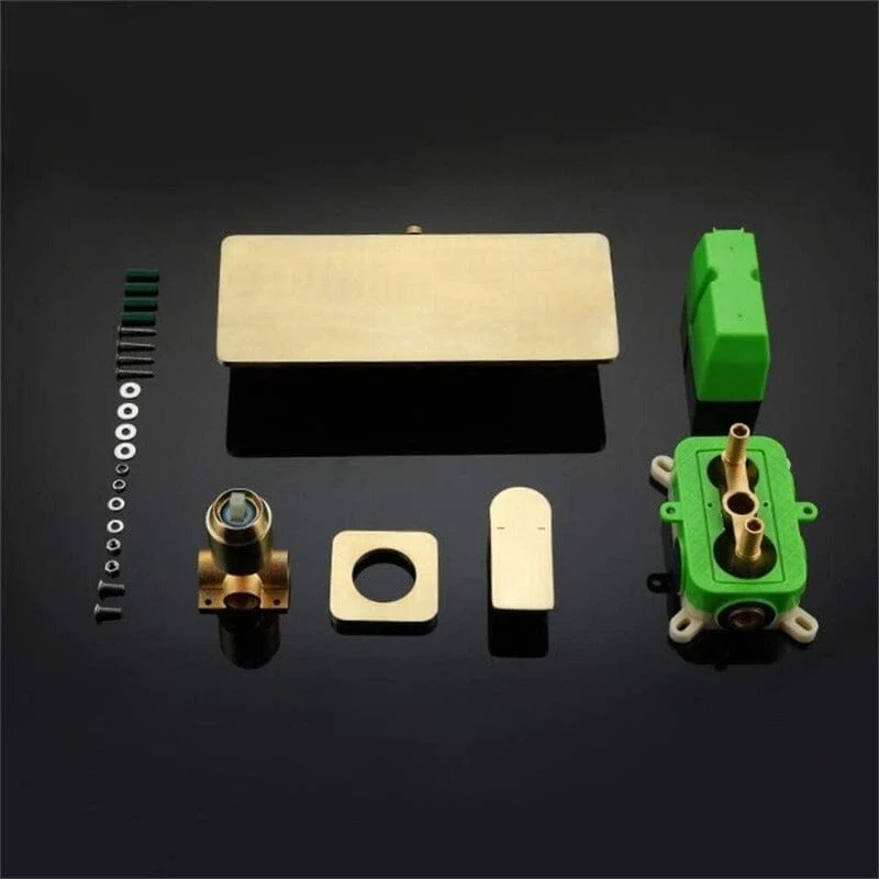 Giving Tree Wall Mounted Waterfall Bathroom Sink Faucet Single Handle with Valve - Image 17