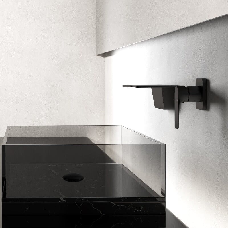 Giving Tree Wall Mounted Waterfall Bathroom Sink Faucet Single Handle with Valve - Image 8