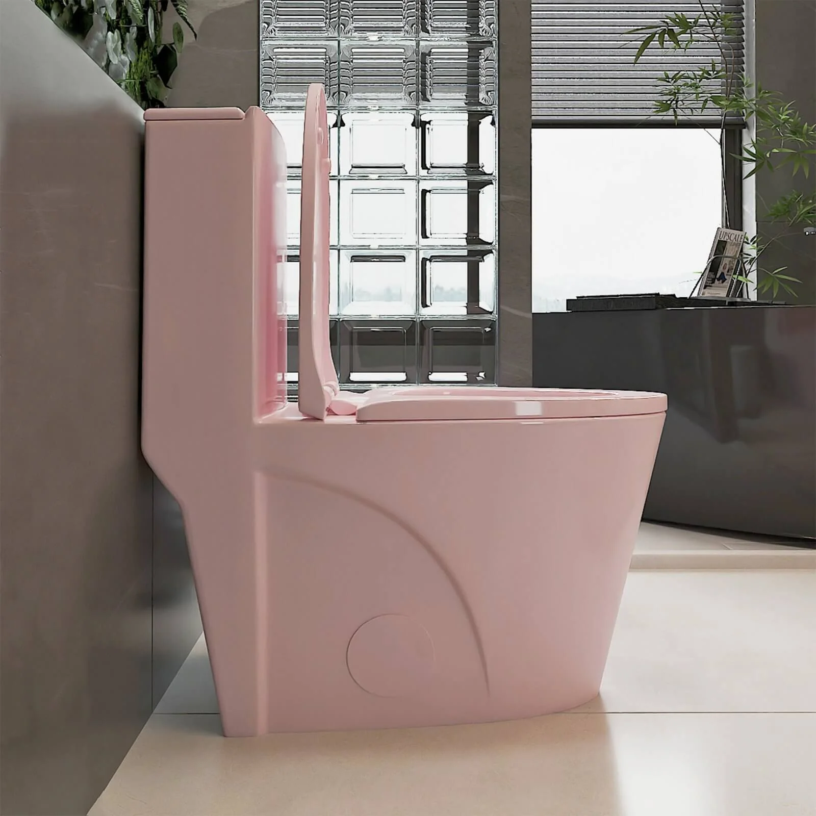 Water-Saving Powerful Flush Pink Dream Toilet - Image 3