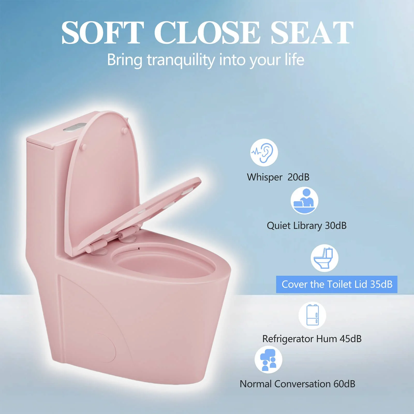 Water-Saving Powerful Flush Pink Dream Toilet - Image 8